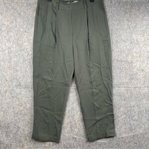 Vince Womens Size Large Tapered Pull On Business Casual Pants Olive‎ Green NWT